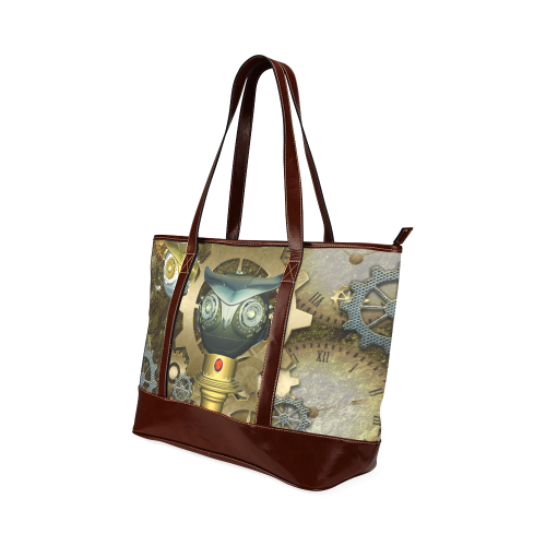 Steampunk, owls Tote Handbag (Model 1642)