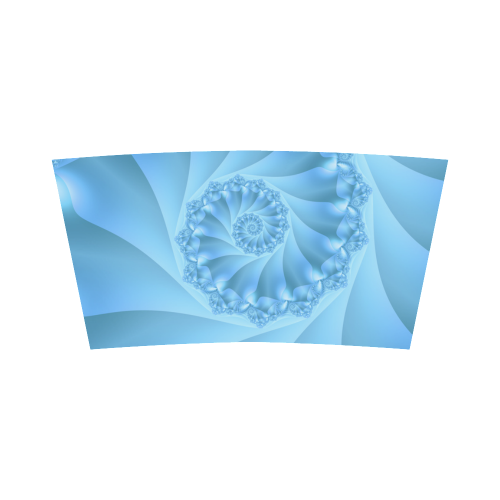 Blue Spiral Fractal Bandeau Top