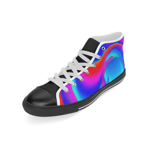 neon fun 6 Men’s Classic High Top Canvas Shoes (Model 017)