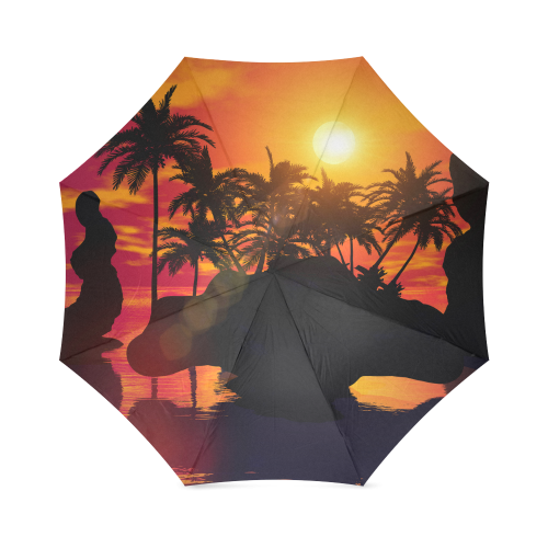 Wonderful sunset Foldable Umbrella (Model U01)