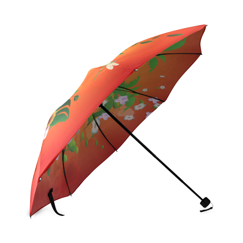 Tropical design Foldable Umbrella (Model U01)