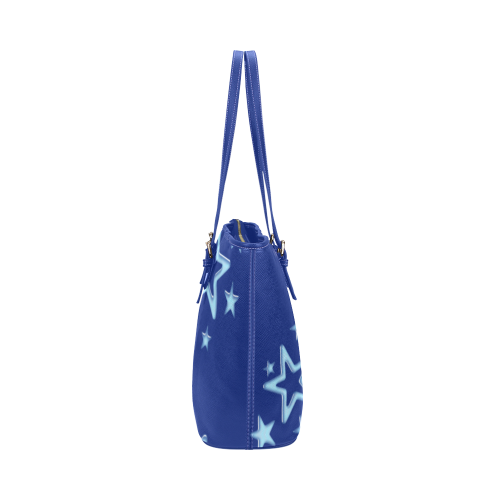 BLUE STAR Leather Tote Bag/Small (Model 1651)