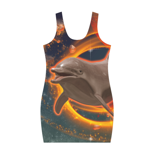 Funny dolphin Medea Vest Dress (Model D06)