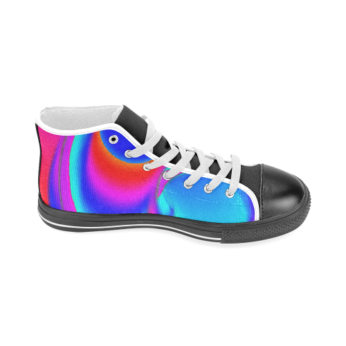neon fun 6 Men’s Classic High Top Canvas Shoes (Model 017)
