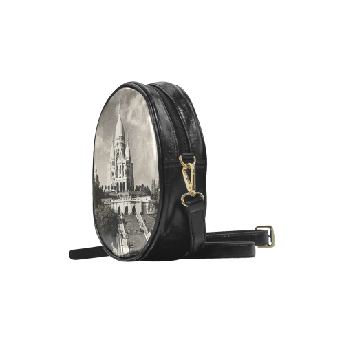 Vintage Sacre Coeur Paris Round Sling Bag (Model 1647)