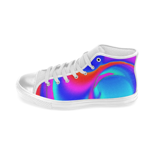 neon fun 6 Women's Classic High Top Canvas Shoes (Model 017)