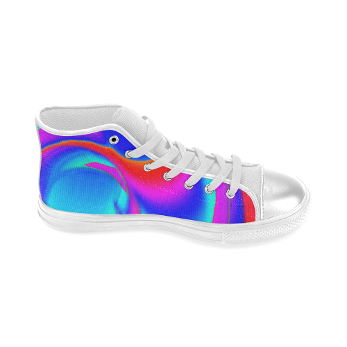 neon fun 6 Women's Classic High Top Canvas Shoes (Model 017)