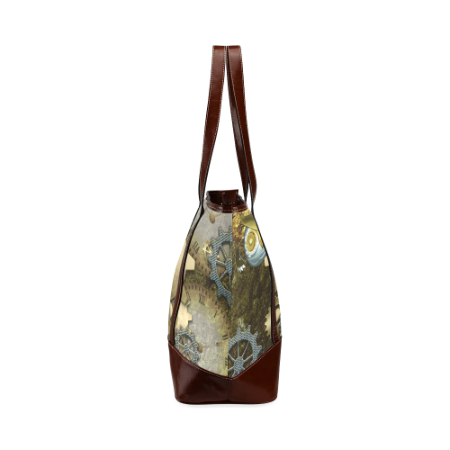 Steampunk, owls Tote Handbag (Model 1642)