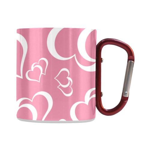 Hearts on Pink Classic Insulated Mug(10.3OZ)