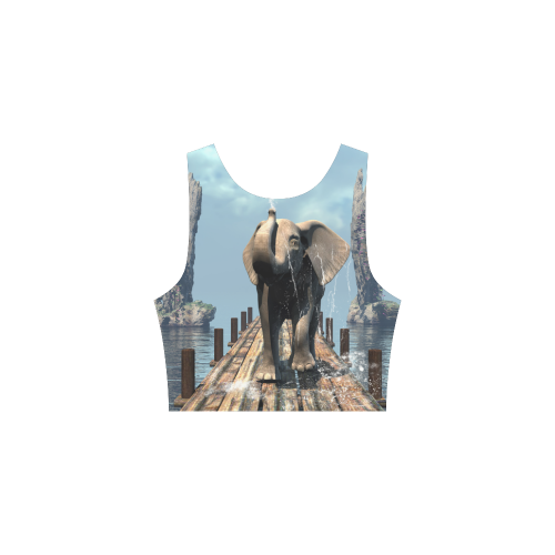 Elephan on a jetty Atalanta Sundress (Model D04)