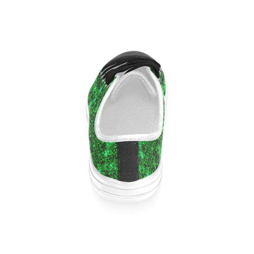 Sparkling Green - Jera Nour Women's Classic Canvas Shoes (Model 018)