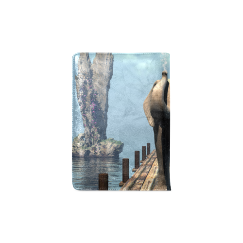 Elephant on a jetty Custom NoteBook A5