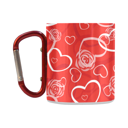 Hearts and Roses Red Classic Insulated Mug(10.3OZ)