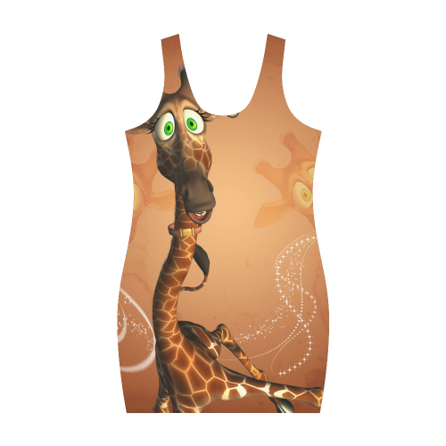 Funny giraffe Medea Vest Dress (Model D06)