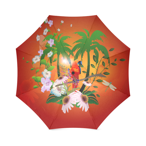 Tropical design Foldable Umbrella (Model U01)