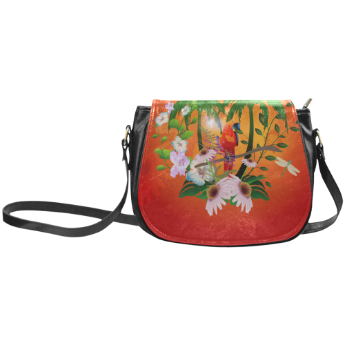 Tropical design Classic Saddle Bag/Small (Model 1648)