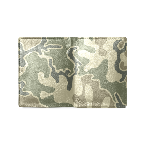 1948 Retro Camouflage Men's Leather Wallet (Model 1612)