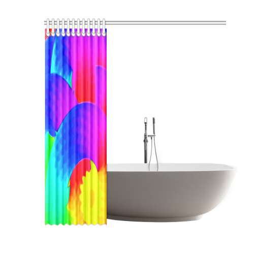 neon fun 2 Shower Curtain 60"x72"