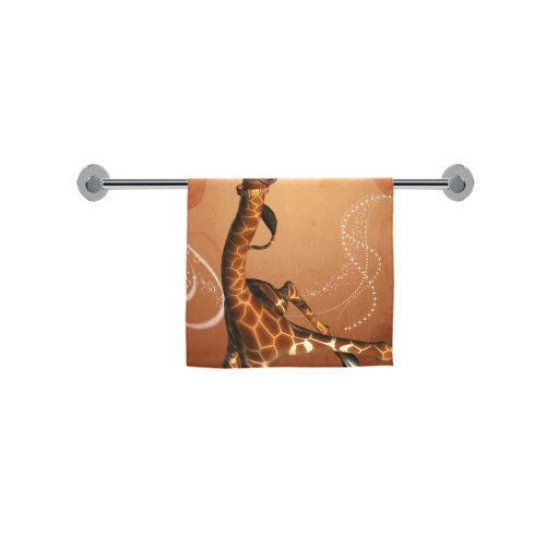 Funny giraffe Custom Towel 16"x28"