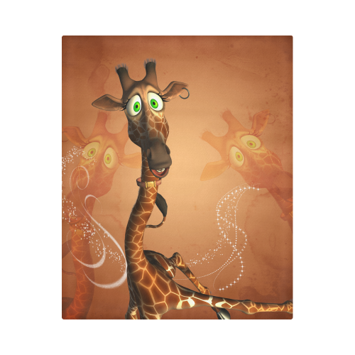 Funny giraffe Duvet Cover 86"x70" ( All-over-print)