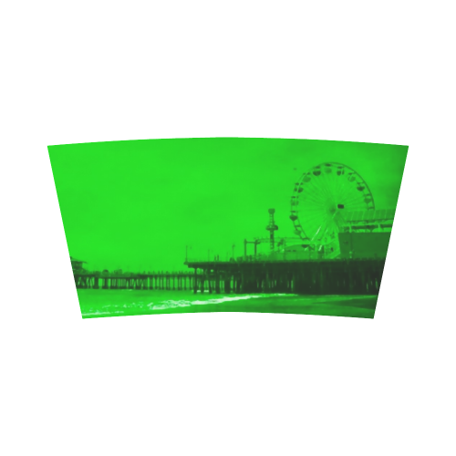 Ghostly Green Santa Monica Pier Bandeau Top