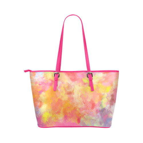 Summer Dreams Leather Tote Bag/Large (Model 1651)