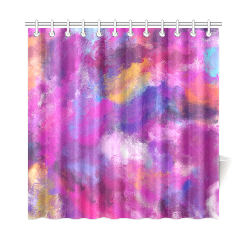 Color Storm Oil Painting Shower Curtain 72"x72"