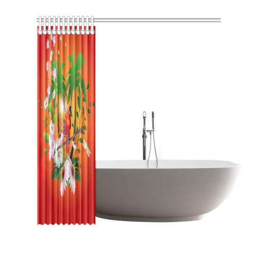 Tropical design Shower Curtain 66"x72"