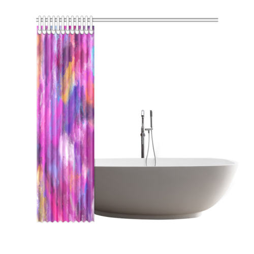 Color Storm Oil Painting Shower Curtain 72"x72"
