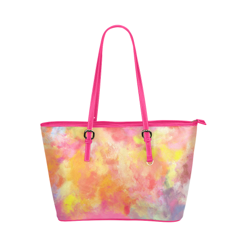 Summer Dreams Leather Tote Bag/Large (Model 1651)