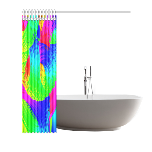 neon fun 3 Shower Curtain 66"x72"