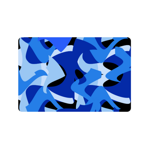 A201 Abstract Shades of Blue and Black