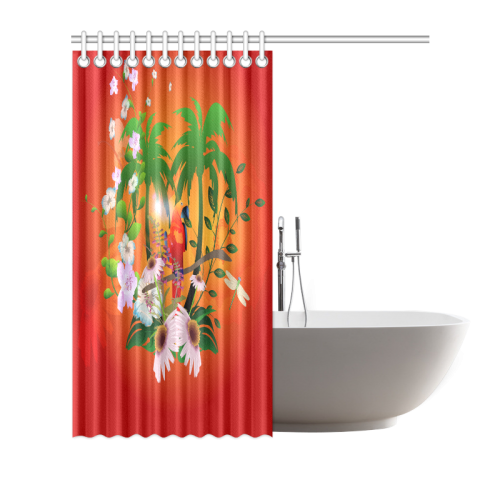 Tropical design Shower Curtain 72"x72"