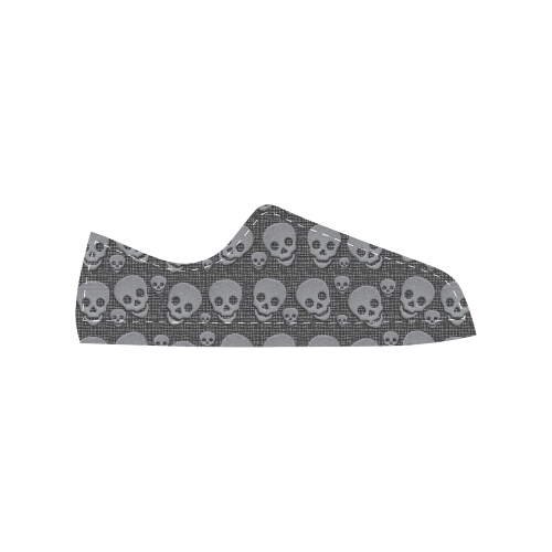 SKULLS EVOLUTION Women's Classic Canvas Shoes (Model 018)