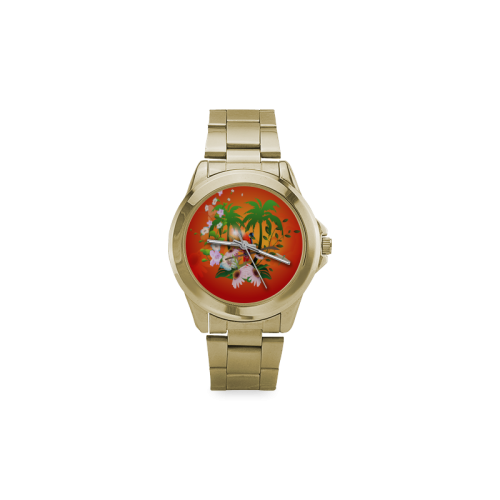 Tropical design Custom Gilt Watch(Model 101)