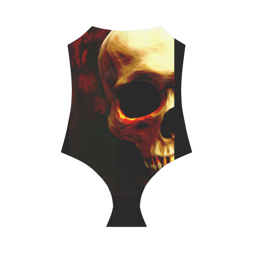 Bloody Skull swimsuit Strap Swimsuit ( Model S05)