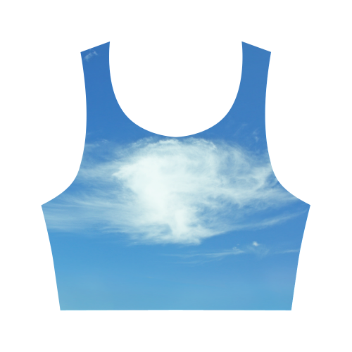 Summer Clouds Women's Crop Top (Model T42)