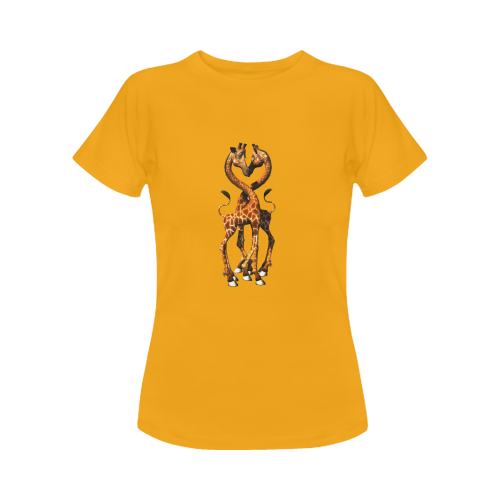 Cute giraffe Women's Classic T-Shirt (Model T17）