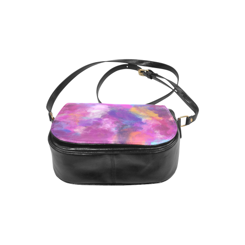 Color Storm Oil Painting Classic Saddle Bag/Large (Model 1648)