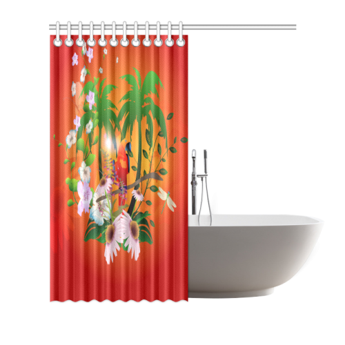 Tropical design Shower Curtain 66"x72"