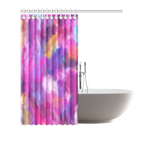 Color Storm Oil Painting Shower Curtain 72"x72"