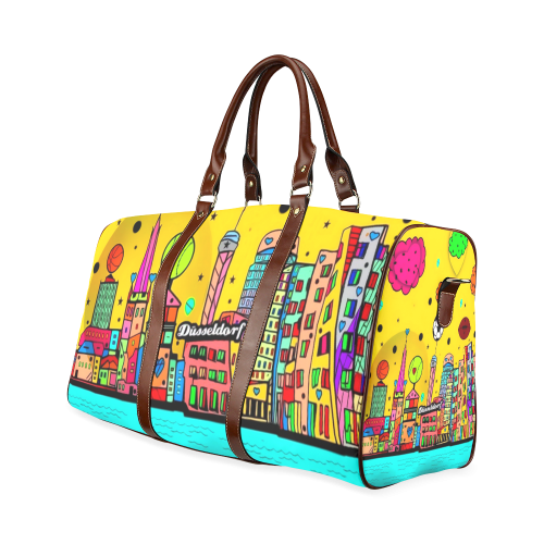 Düsseldorf-PopART by Nico Bielow Waterproof Travel Bag/Small (Model 1639)