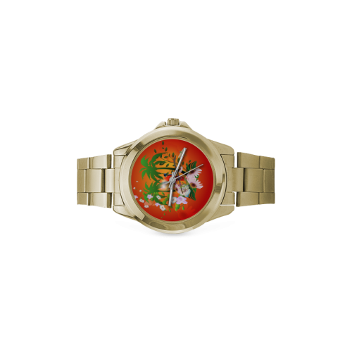 Tropical design Custom Gilt Watch(Model 101)