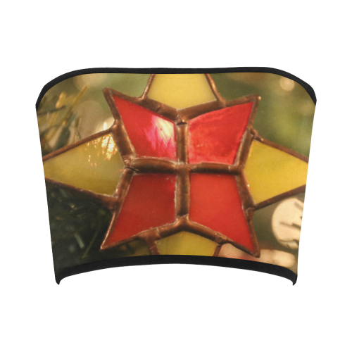 Vintage Christmas Star Ornament Bandeau Top