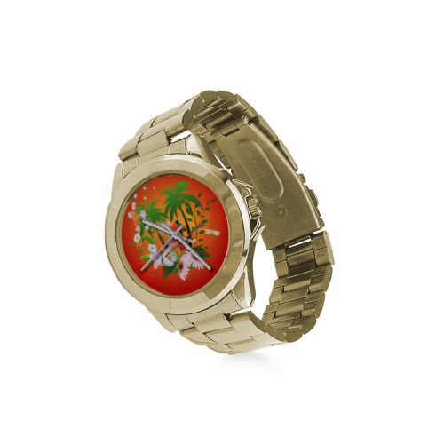 Tropical design Custom Gilt Watch(Model 101)