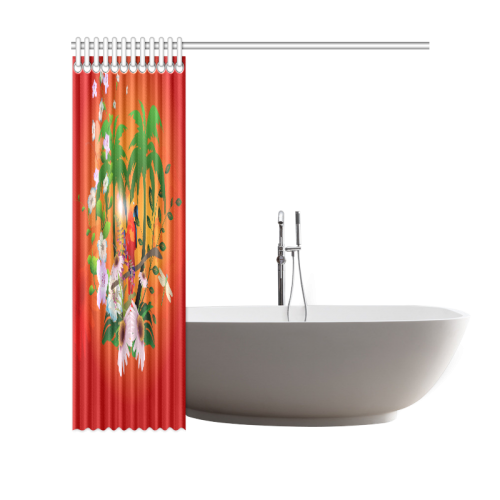 Tropical design Shower Curtain 69"x70"