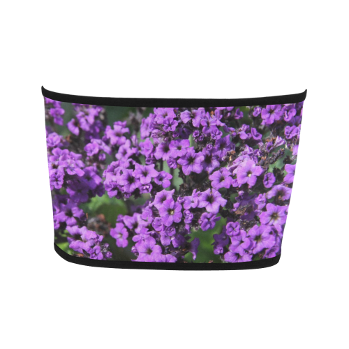 Purple Flowers Bandeau Top