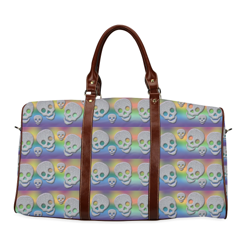 SKULLS MULTICOLOR Waterproof Travel Bag/Large (Model 1639)