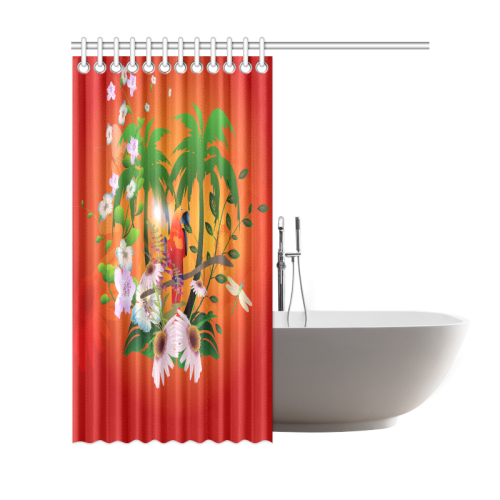 Tropical design Shower Curtain 69"x72"