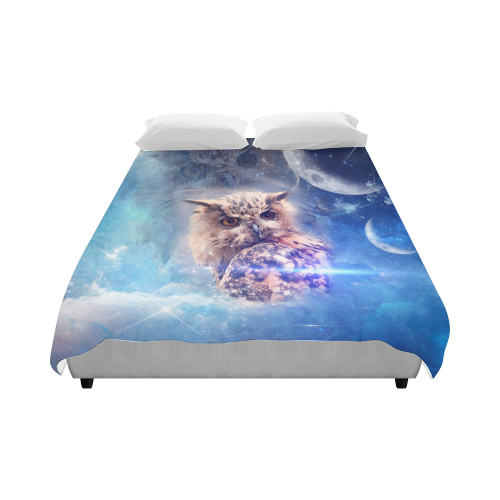Owl in the universe Duvet Cover 86"x70" ( All-over-print)